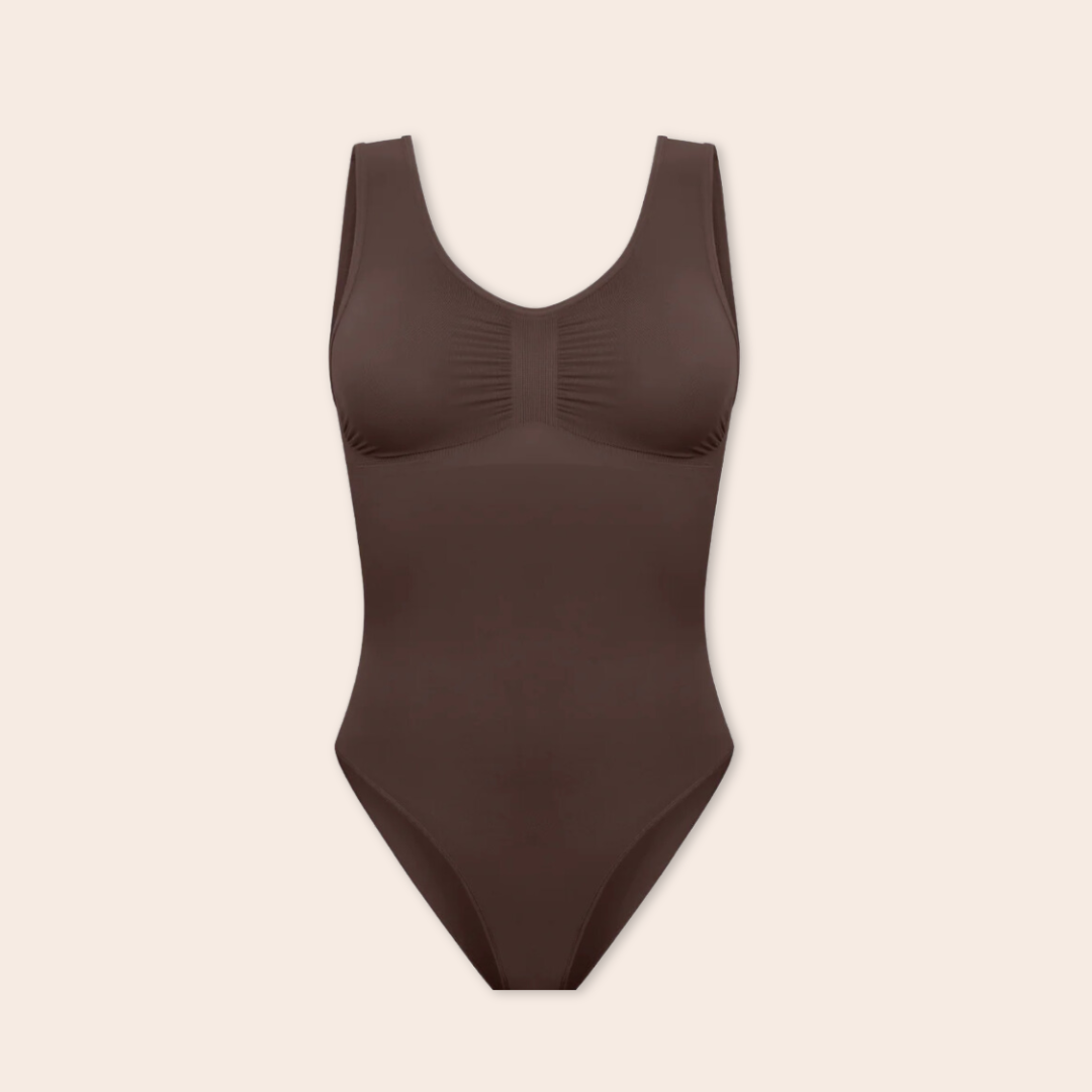 Hershape -  Wide-Strap Bodysuit Sculpting Shapewear Thong