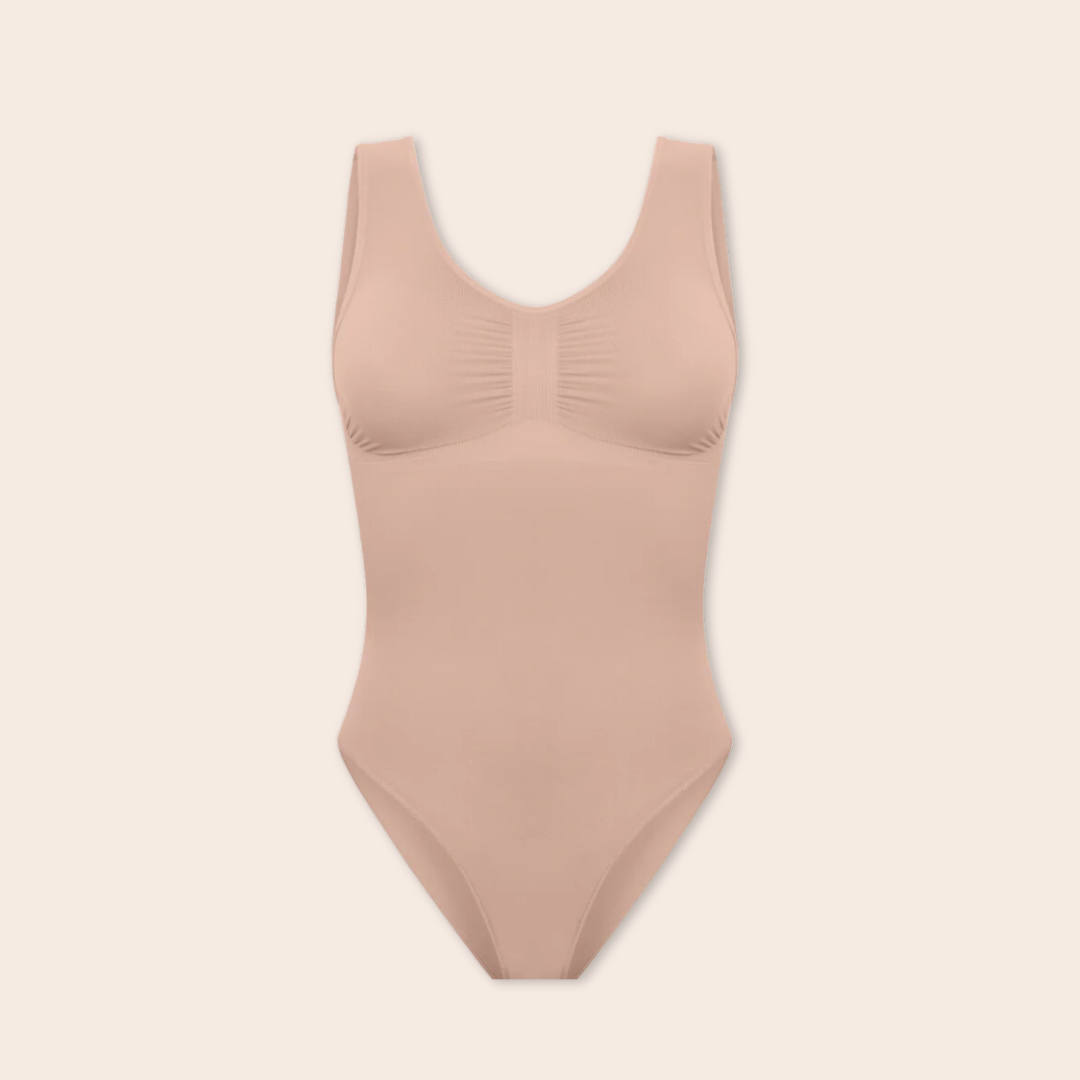 Hershape -  Wide-Strap Bodysuit Sculpting Shapewear Thong