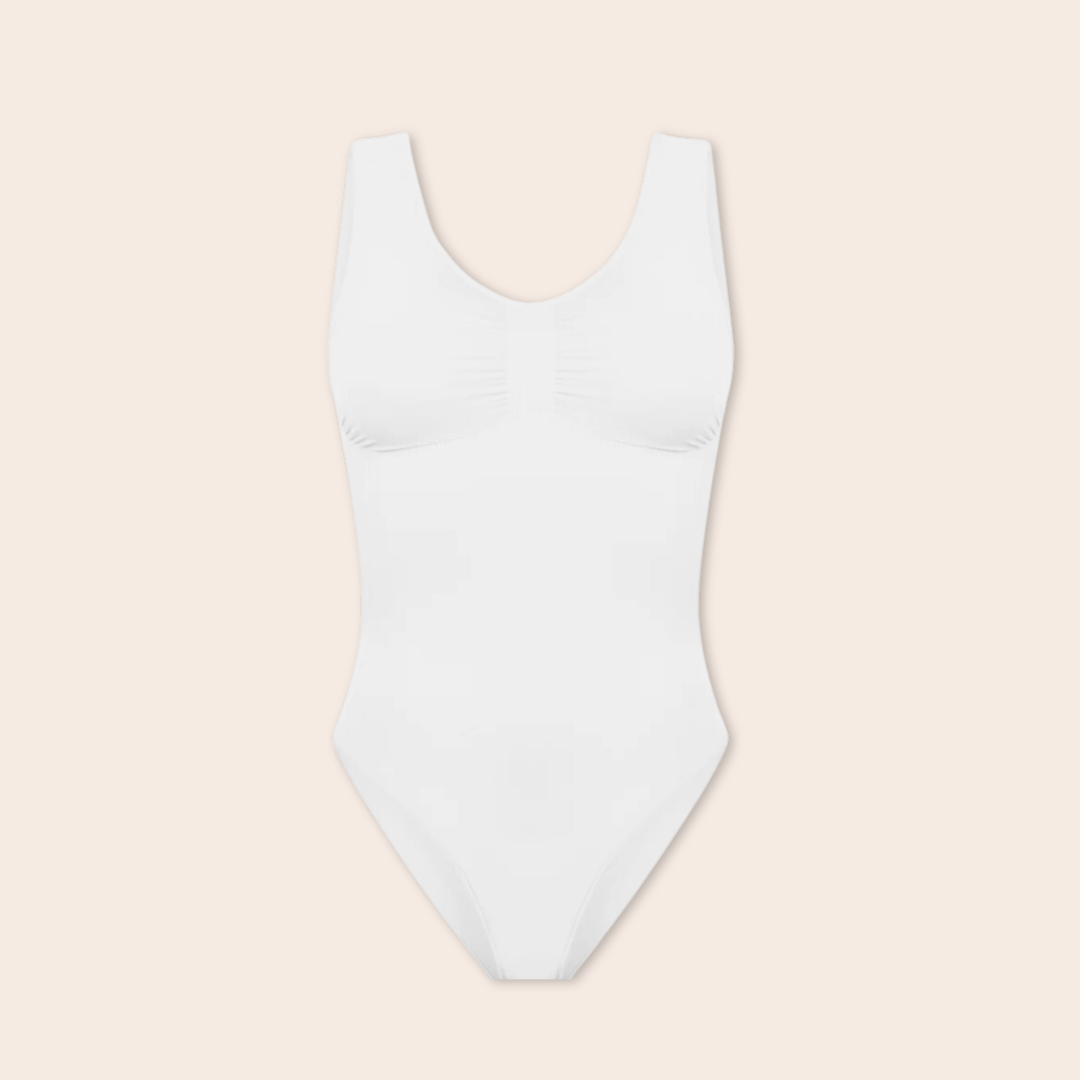 Hershape -  Wide-Strap Bodysuit Sculpting Shapewear Thong